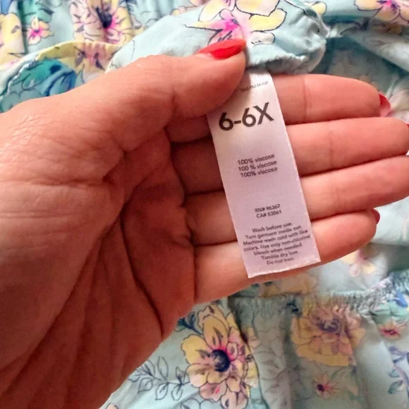 OshKosh B'gosh Light Blue Floral Dress - Picture 7 of 7